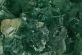 Cubic Green Fluorite (Dodecahedral Edges) Crystal Cluster - China #147067-1